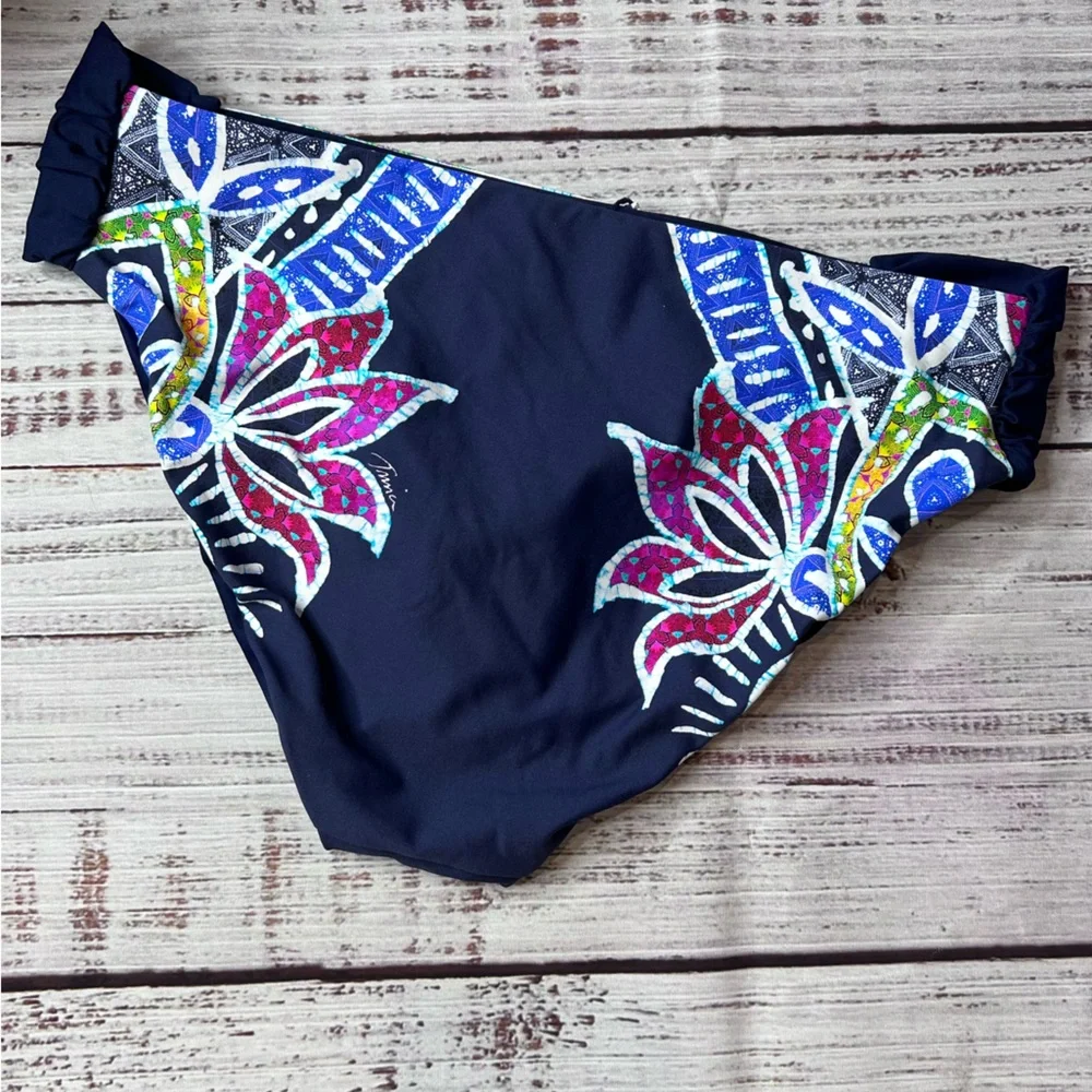 Trina Turk Navy Swim Bikini Bottom